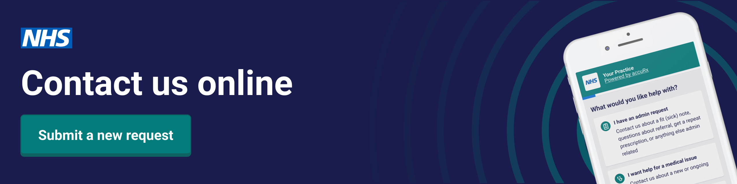 contact us online using an online form